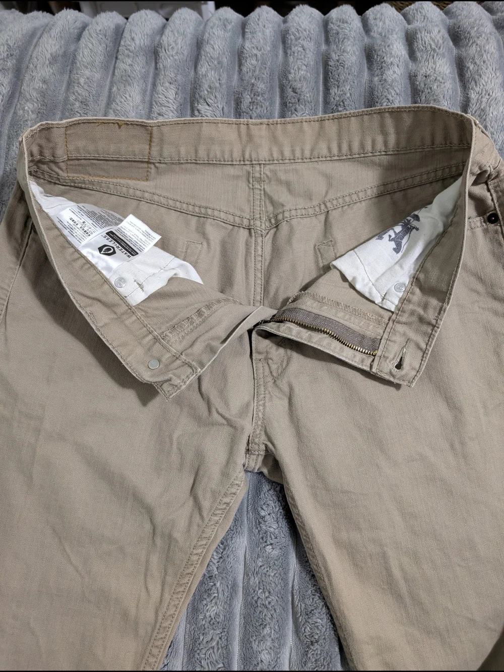 Levi's Beige Straight-Leg Pants